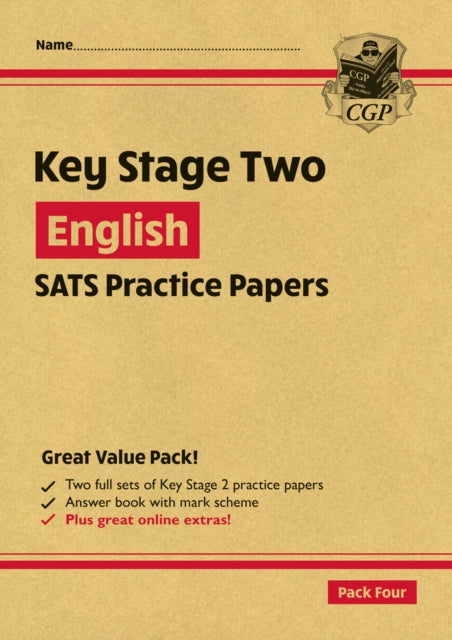 Book cover of: KS2 English Year 6 SATS Practice Papers: Pack 4 - for the 2026 tests (with free Online Extras)