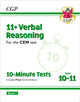 Book cover of: 11+ CEM 10-Minute Tests: Verbal Reasoning - Ages 10-11 Book 1 (with Online Edition)