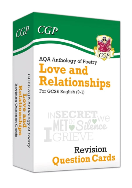 Book cover of: GCSE English: AQA Love & Relationships Poetry Anthology - Revision Question Cards