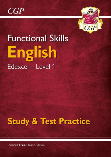 Functional Skills English: Edexcel Level 1 - Study & Test Practice 9781789083972 CGP Books
