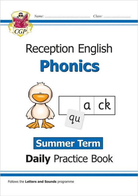 Book cover of: Reception Phonics Daily Practice Book: Summer Term. By: CGP Books