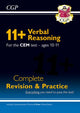 Book cover of: 11+ CEM Verbal Reasoning Complete Revision and Practice - Ages 10-11 (with Online Edition)