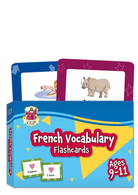 Book cover of: French Vocabulary Flashcards for Ages 9-11 (with Free Online Audio)