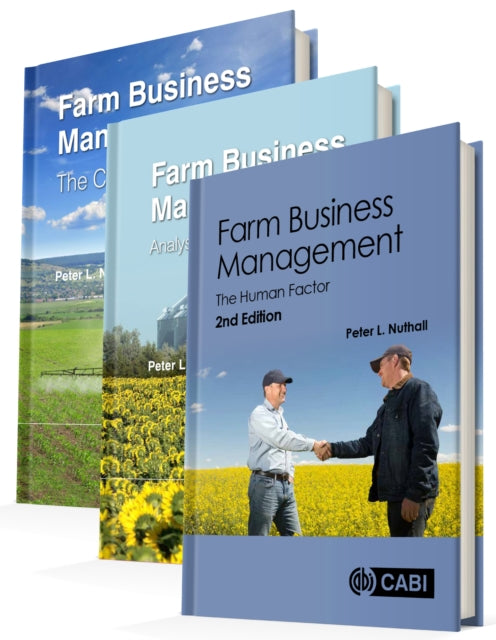 Book cover of: Farm Business Management - 3 volume set. By: Peter Nuthall