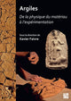 Book cover of: Argiles. By: Xavier Faivre