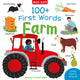 Book cover of: 100+ First Words: Farm. By: Amy Johnson