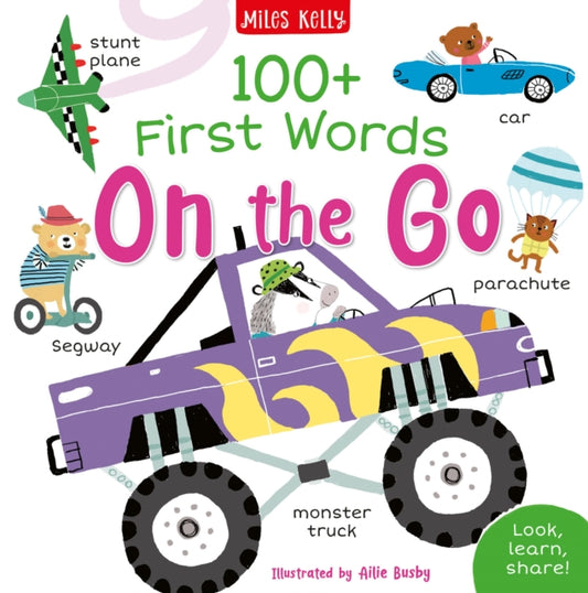 Book cover of: 100+ First Words: On the Go. By: Sarah Carpenter