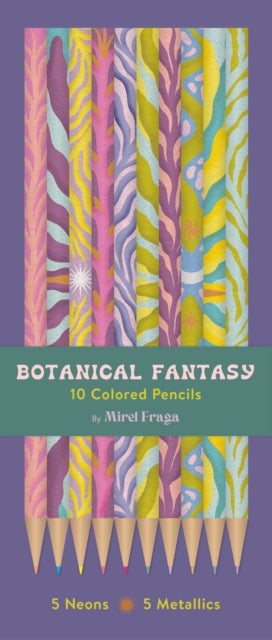 Book cover of: Botanical Fantasy: 10 Colored Pencils