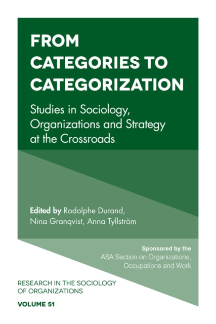 Book cover of: From Categories to Categorization. By: Rodolphe Durrand
