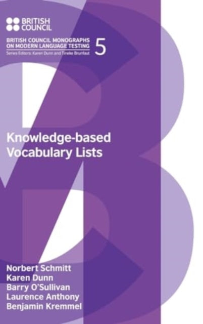 Book cover of: Knowledge-based Vocabulary Lists. By: Laurence Anthony