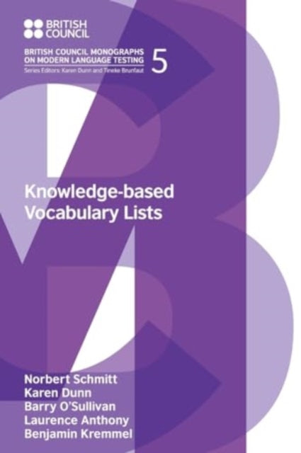 Book cover of: Knowledge-Based Vocabulary Lists. By: Laurence Anthony