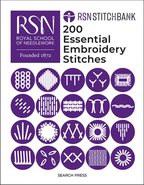 RSN Stitch Bank: 200 Essential Embroidery Stitches 9781800922860 The Royal School of Needlework