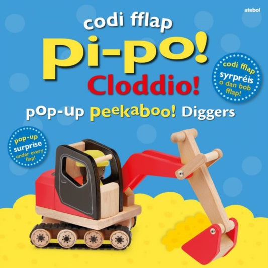 Codi Fflap Pi-po! Cloddio / Pop-up Peekaboo! Diggers 9781801064460 Dawn Sirett
