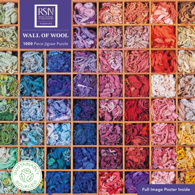 Book cover of: Adult Sustainable Jigsaw Puzzle: Royal School of Needlework: Wall of Wool