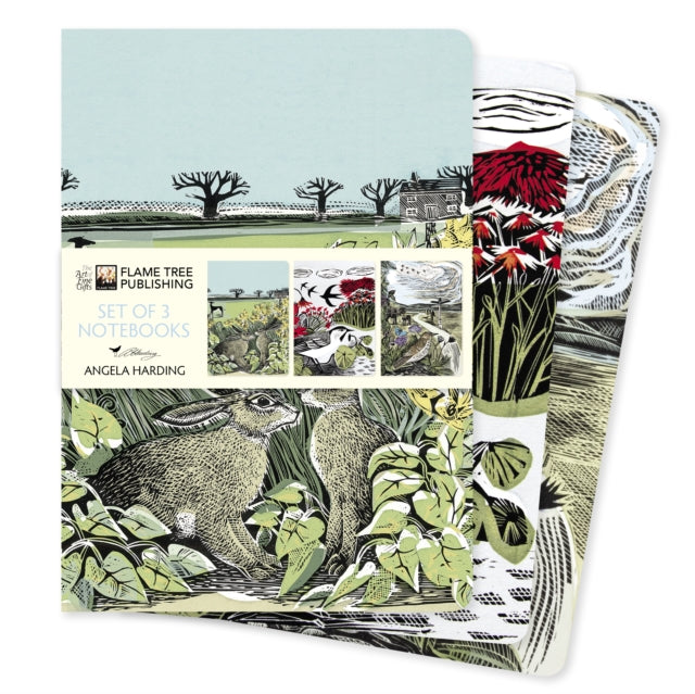 Book cover of: Angela Harding: Landscapes Set of 3 Standard Notebooks. By: Flame Tree Studio