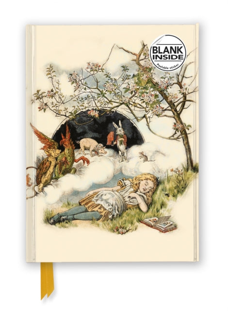 British Library: Alice Asleep, from Alice's Adventures in Wonderland (Foiled Blank Journal) 9781804178348 Flame Tree Studio