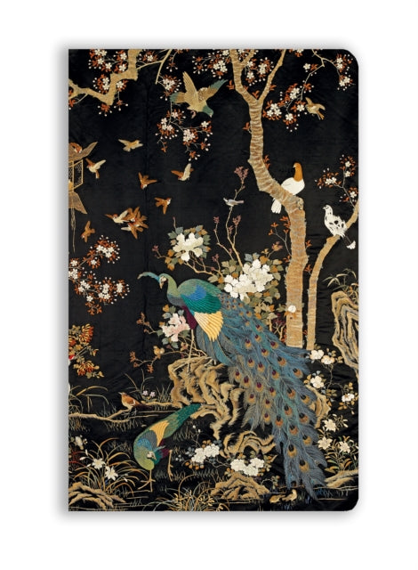 Book cover of: Ashmolean Museum: Embroidered Hanging with Peacock (Soft Touch Journal). By: Flame Tree Studio