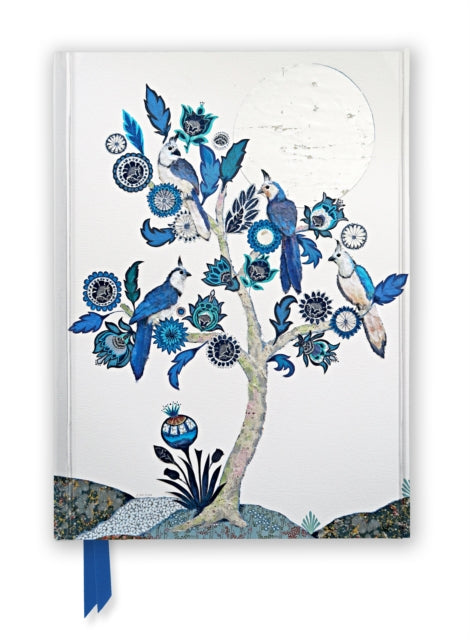 Book cover of: Alexandra Milton: Silver Tree of Life with Four White-throated Magpies (Foiled Journal). By: Flame Tree Studio