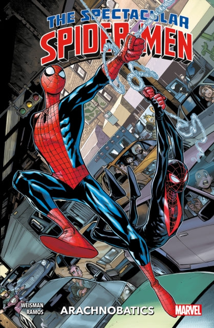Book cover of: Spectacular Spider-Men Vol.1: Arachnobatics. By: Greg Weisman