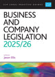 Book cover of: Business and Company Legislation 2025/26