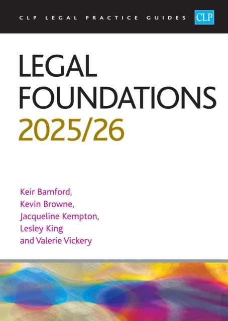 Book cover of: Legal Foundations 2025/26