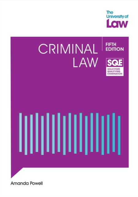 Book cover of: SQE Criminal Law 5e