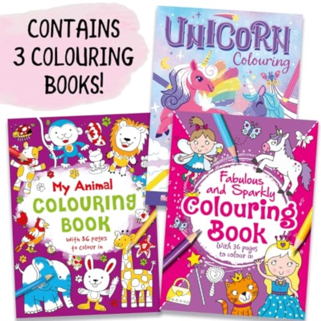 Book cover of: Three Amazing Colouring Books