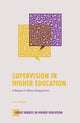 Book cover of: Supervision in Higher Education