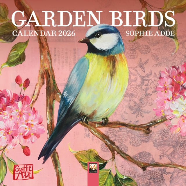 Book cover of: Sophie Adde: Garden Birds Mini Wall Calendar 2026 (Art Calendar)