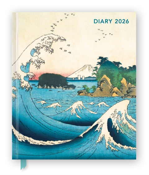 Japanese Woodblocks 2026 Desk Diary Planner - Week to View, Illustrated Throughout