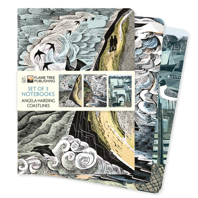 Book cover of: Angela Harding: Coastlines Set of 3 Standard Notebooks