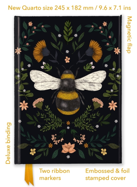 Jade Mosinski: Bee (Foiled Quarto Journal) 9781835625392 Flame Tree Studio