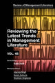 Book cover of: Reviewing the Latest Trends in Management Literature
