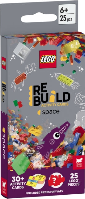 Book cover of: LEGO® Books: ReBuild Activity Cards: Space (with over 30 activity cards and 25 LEGO elements)