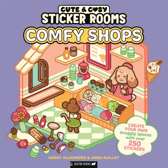 Book cover of: Sticker Rooms: Comfy Shops