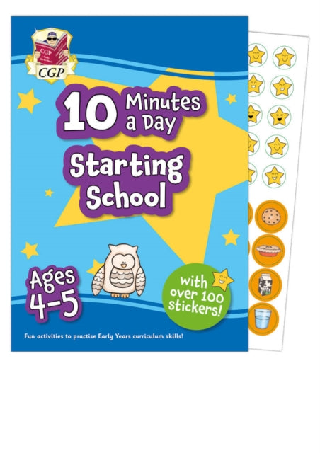 Book cover of: New 10 Minutes a Day Starting School for Ages 4-5 (with over 100 stickers)