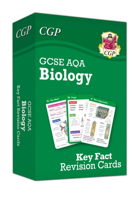Book cover of: New GCSE Biology AQA Key Fact Revision Cards - Summary cards for quick revision