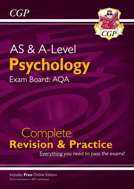 Book cover of: New A-Level Psychology: AQA Complete Revision & Practice with Online Edition (For exams from 2027)