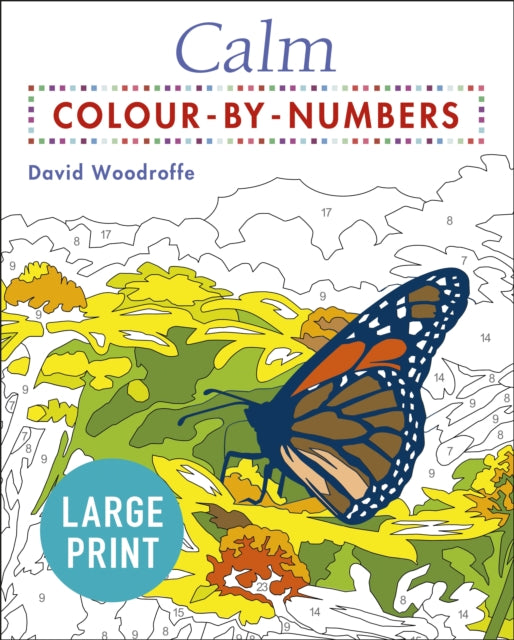 Book cover of: Large Print Calm Colour-by-Numbers