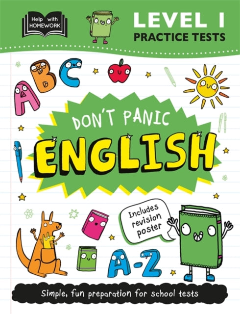 Book cover of: Level 1 Practice Tests: Don't Panic English