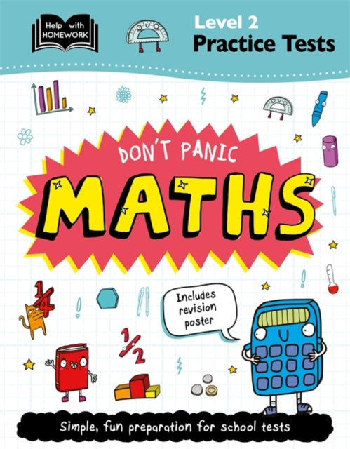 Book cover of: Level 2 Practice Tests: Don't Panic Maths