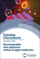 Book cover of: Rechargeable Non-aqueous Metal–Oxygen Batteries. By: Royal Society of Chemistry