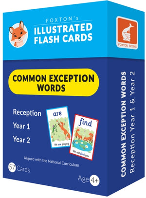 Common Exception Words Flash Cards