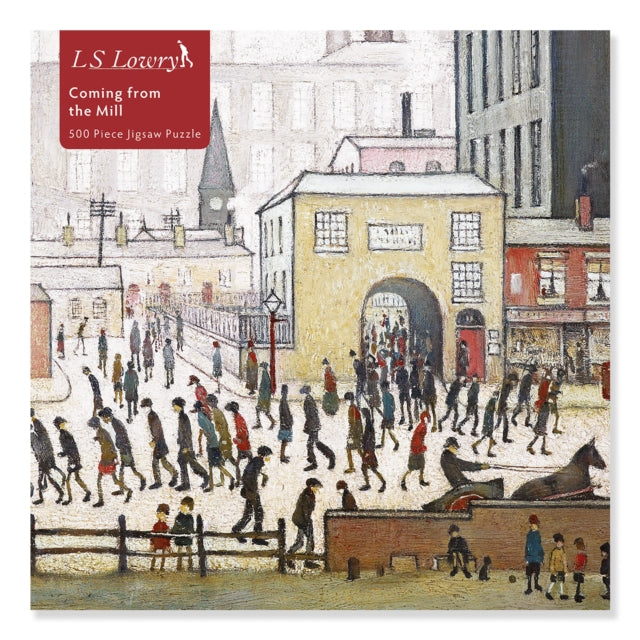 Book cover of: Adult Jigsaw Puzzle L.S. Lowry: Coming from the Mill (500 pieces). By: Flame Tree Studio