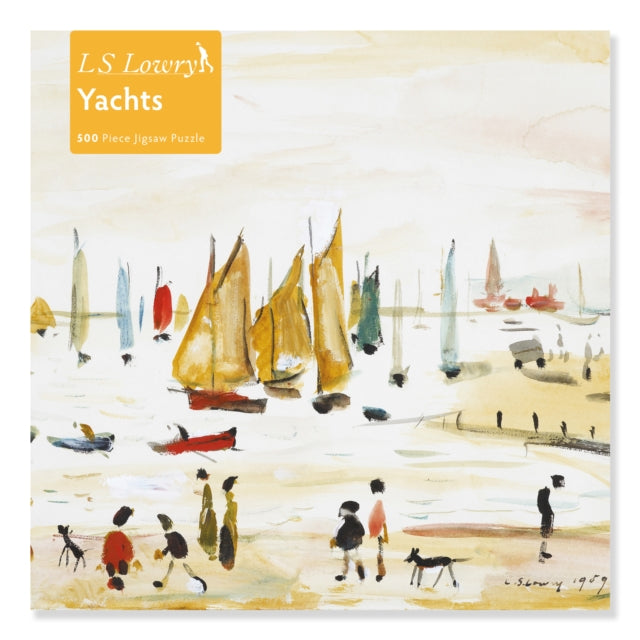Book cover of: Adult Jigsaw Puzzle L.S. Lowry: Yachts (500 pieces). By: Flame Tree Studio