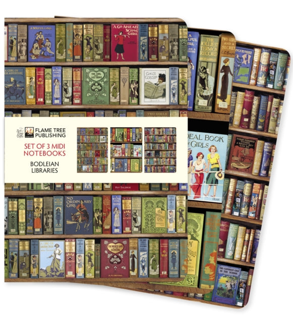 Bodleian Libraries Set of 3 Midi Notebooks 9781839644726 Flame Tree Studio