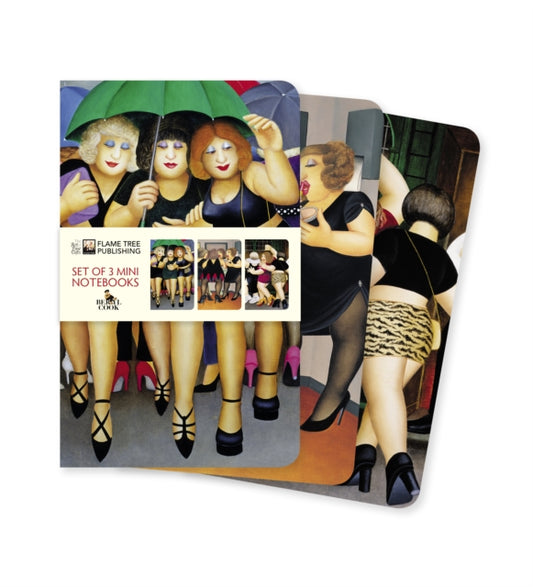 Book cover of: Beryl Cook Set of 3 Mini Notebooks. By: Flame Tree Studio