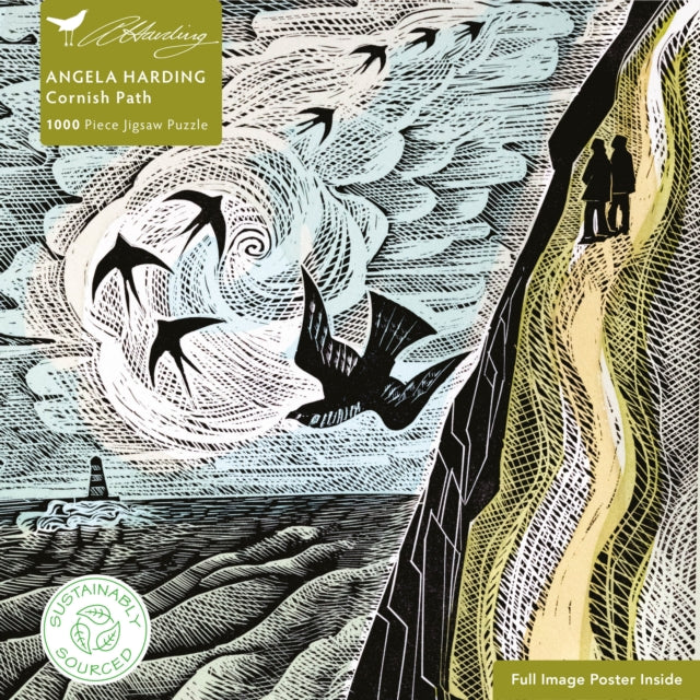 Book cover of: Adult Sustainable Jigsaw Puzzle Angela Harding: Cornish Path. By: Tree Flame