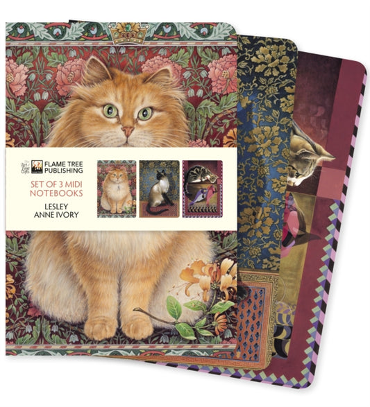 Book cover of: Lesley Anne Ivory Set of 3 Midi Notebooks. By: Flame Tree Studio