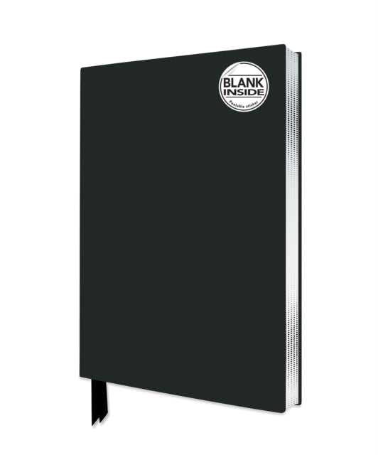 Book cover of: Black Blank Artisan Notebook (Flame Tree Journals). By: Flame Tree Studio